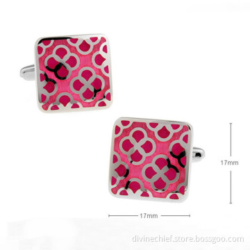 Fashion Custom Engrave Cufflinks High Quality Cufflinks With Flowers